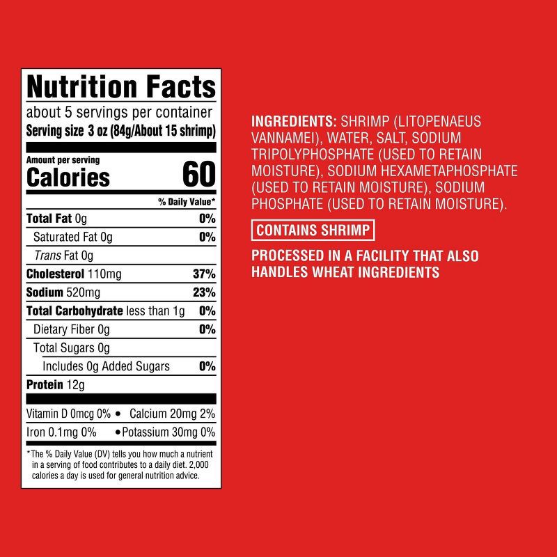 slide 6 of 6, Small Tail Off Peeled & Deveined Cooked Shrimp - Frozen - 71-90ct/16oz - Good & Gather™, 71 ct; 90 ct, 16 oz