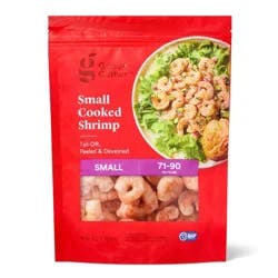 Small Tail Off Peeled & Deveined Cooked Shrimp - Frozen - 71-90ct/16oz - Good & Gather™