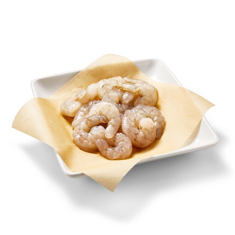 slide 3 of 4, Large Tail Off Peeled & Deveined Raw Shrimp - Frozen - 41-50ct per lb/16oz - Good & Gather™, 41 ct; 50 ct, 16 oz