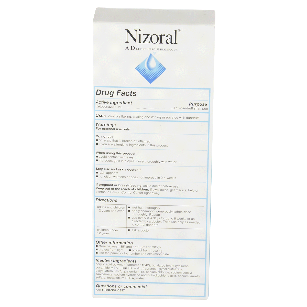 slide 3 of 4, Nizoral A-D Antidandruff Shampoo, 7 fl oz