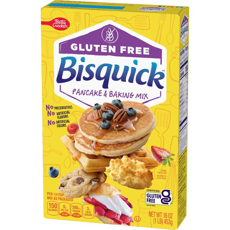 slide 3 of 11, Bisquick Gluten Free Pancake & Baking Mix - 16oz, 16 oz