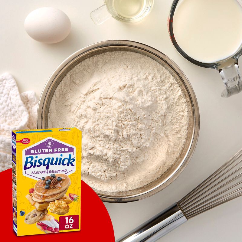 slide 3 of 11, Bisquick Gluten Free Pancake & Baking Mix - 16oz, 16 oz