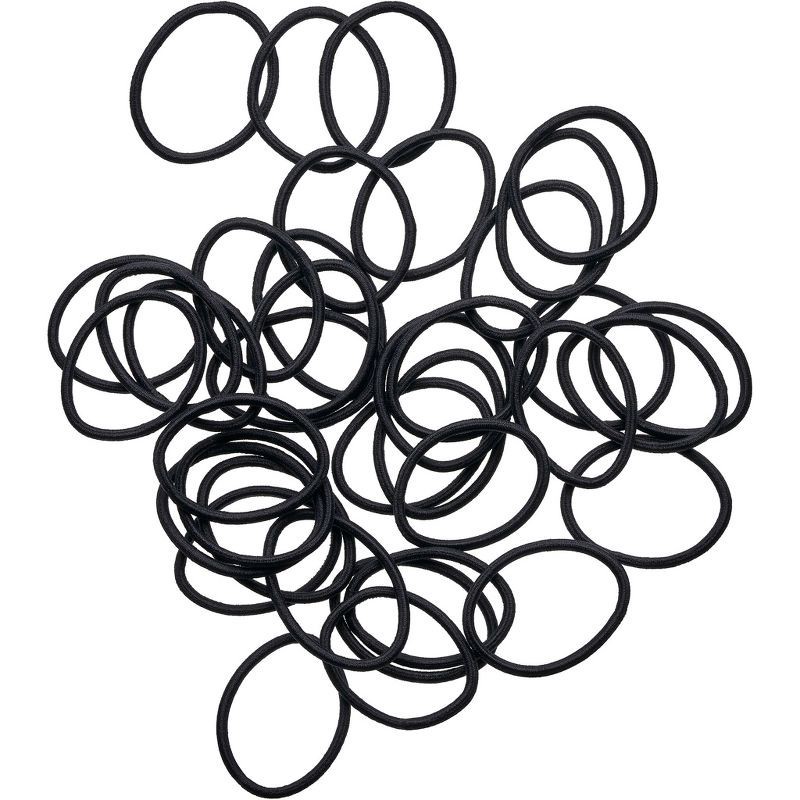 slide 2 of 5, Goody Ouchless Elastics - Black - 4mm - 37ct, 37 ct