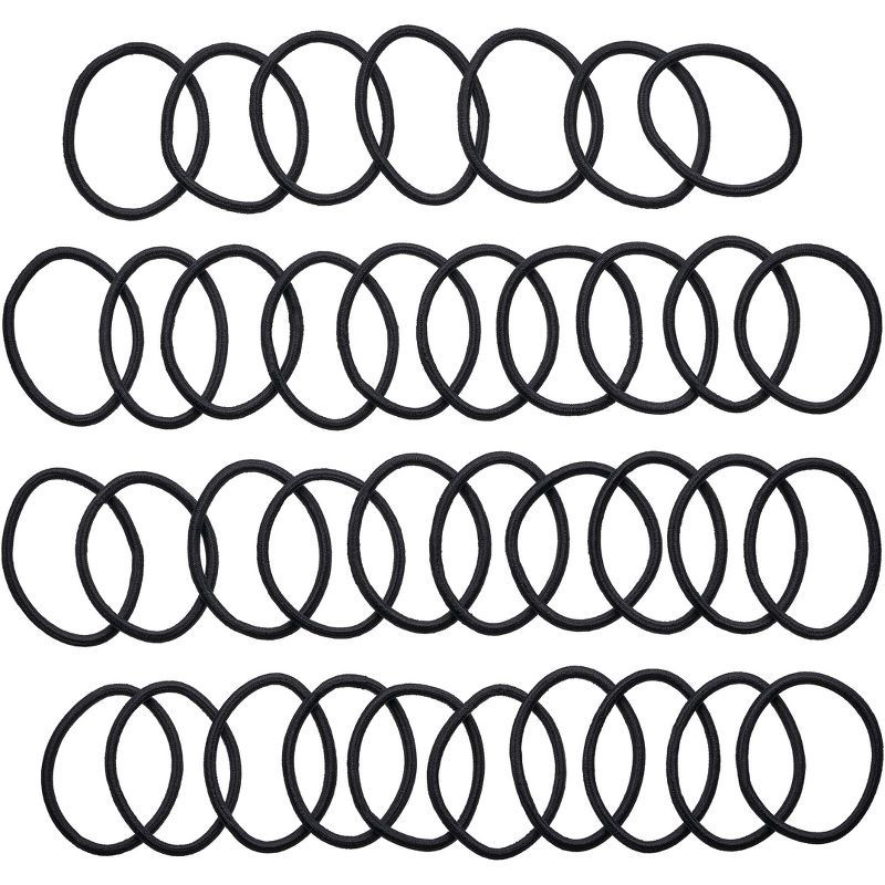 slide 4 of 5, Goody Ouchless Elastics - Black - 4mm - 37ct, 37 ct