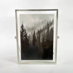 5" x 7" Addison Frame Silver - Threshold™: Sleek Metal, Glass, Easel Back, Tabletop Display