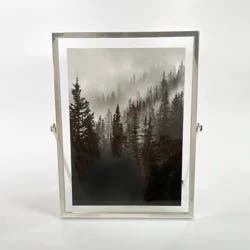 5" x 7" Addison Frame Silver - Threshold™: Sleek Metal, Glass, Easel Back, Tabletop Display