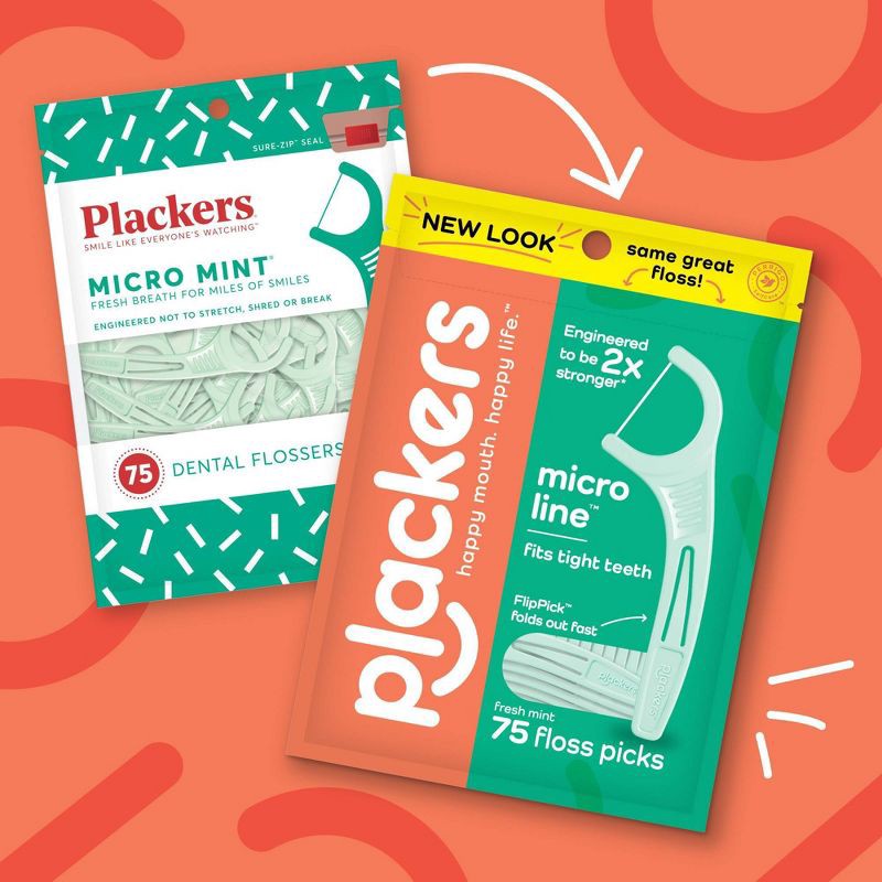 slide 6 of 7, Plackers Micro Mint Flosser - 160ct, 160 ct