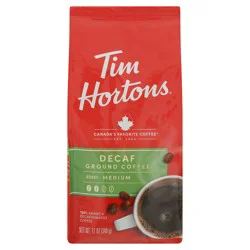 Tim Hortons Decaf Medium Roast Ground Coffee - 12 oz