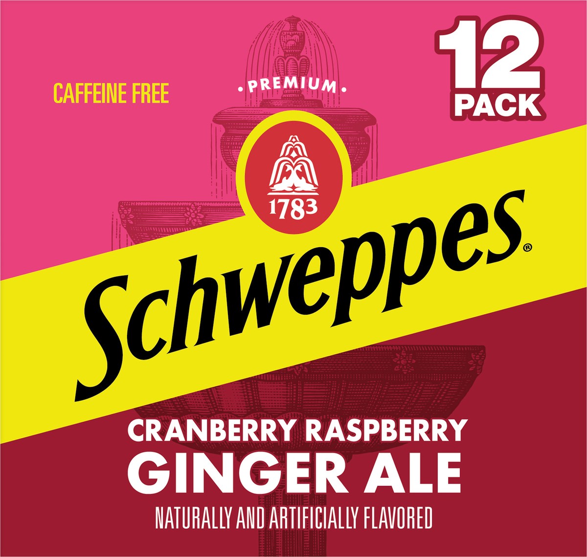 slide 8 of 11, Schweppes Cranberry Raspberry Ginger Ale Soda- 12 ct, 12 ct