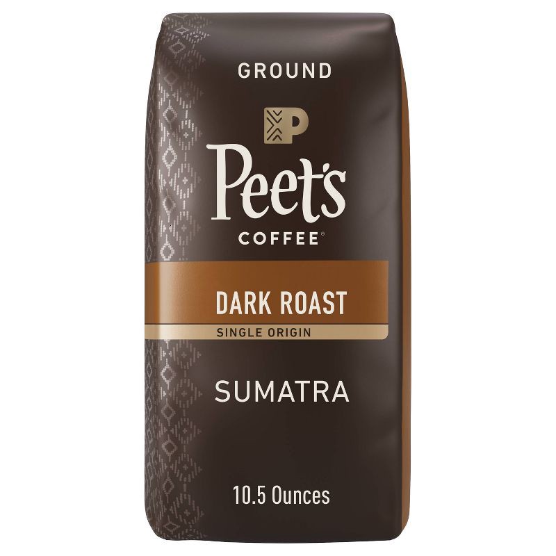 slide 1 of 7, Peet's Coffee Peet's Sumatra Single Origin Dark Roast Ground Coffee 10.5oz, 10.5 oz