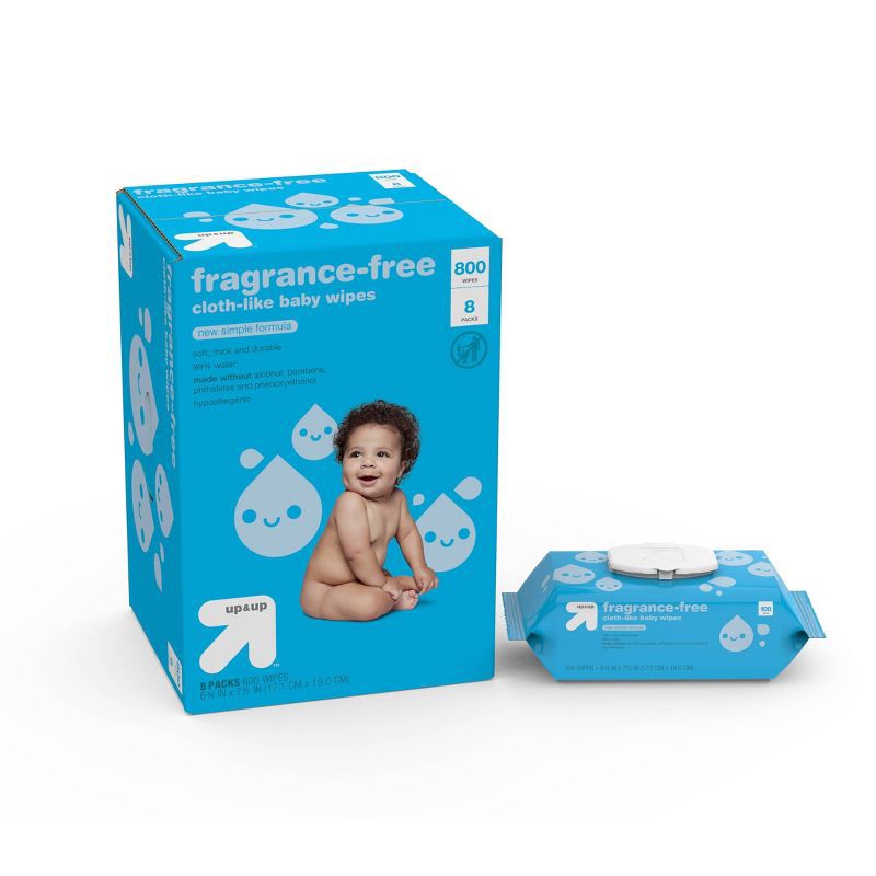 Up&up fragrance free baby wipes 2024 refill pack