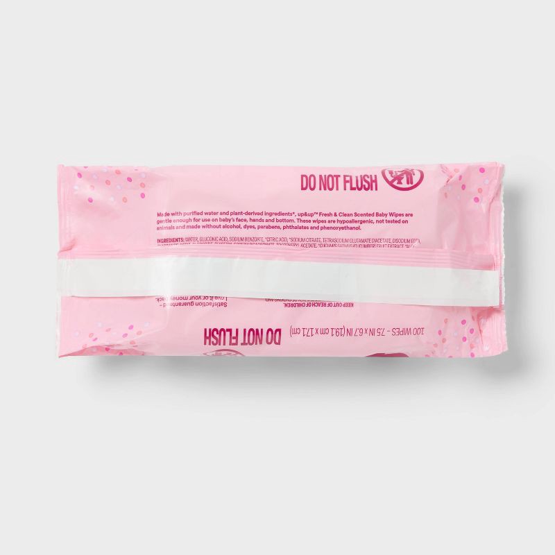 slide 5 of 8, Fresh & Clean Scented Baby Wipes - 8pk/800ct Total - up&up™, 8 ct, 800 ct