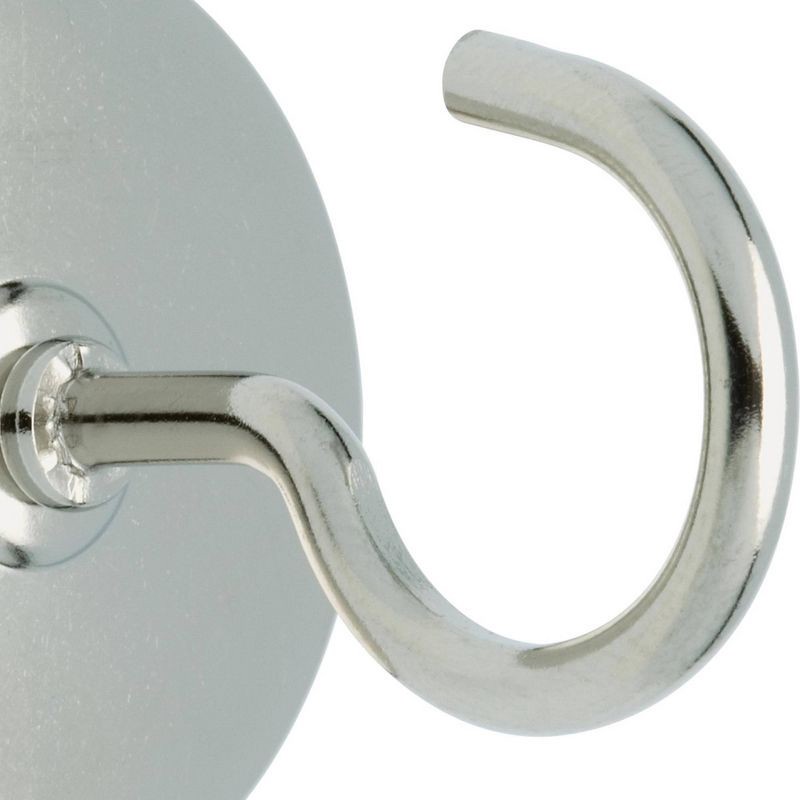 slide 3 of 3, Liberty Magnetic Decorative Hooks Chrome, 1 ct