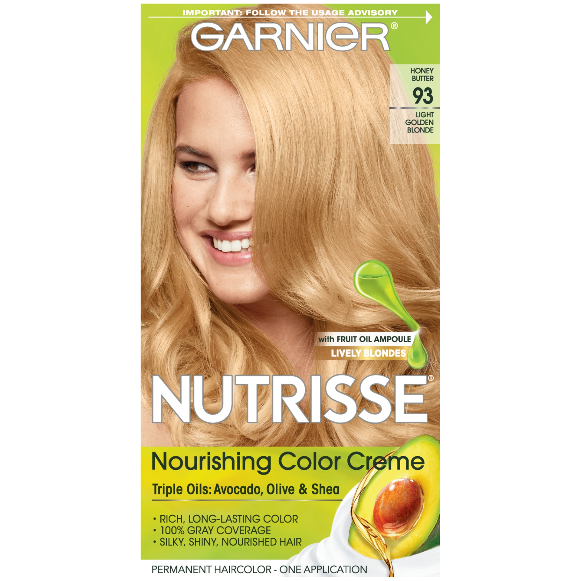 slide 3 of 8, Garnier Hair Color 93 Lt Golden, 1 ct