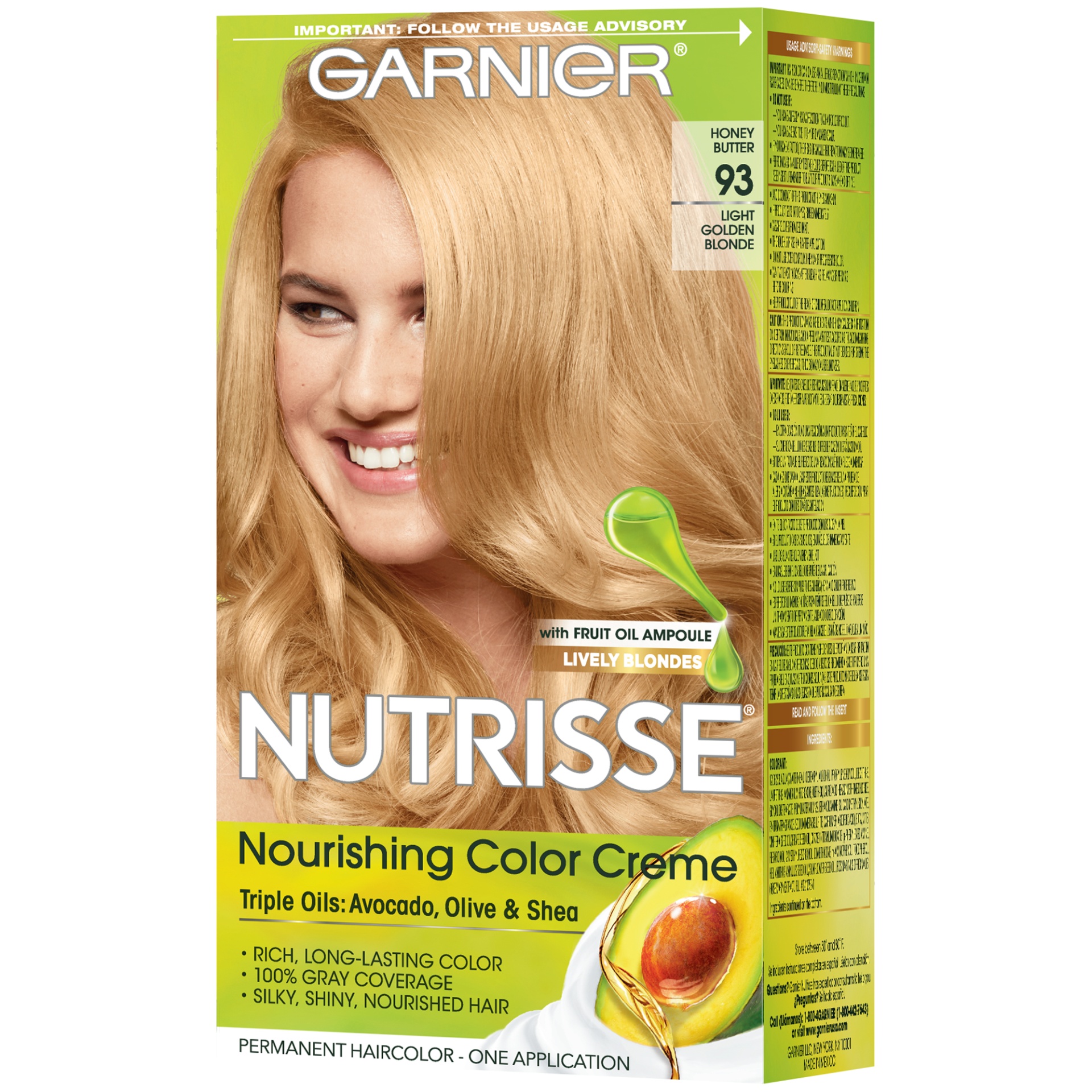 slide 5 of 8, Garnier Hair Color 93 Lt Golden, 1 ct