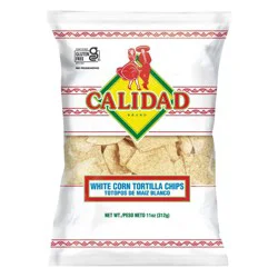 Calidad White Corn Tortilla Chips - 11oz