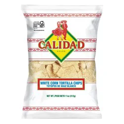 Calidad White Corn Tortilla Chips - 11oz