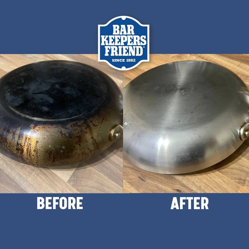 slide 7 of 10, Bar Keepers Friend Non Bleach Soft Cleanser, Multipurpose Household Cleanser & Polish for Kitchen, Bath, Cookware & Outdoors - 26oz, 26 oz