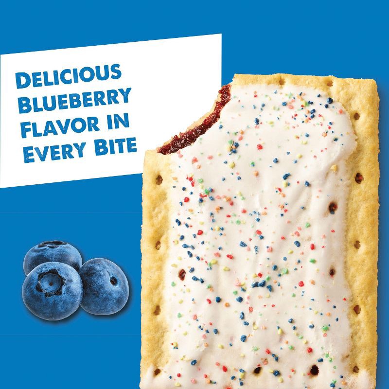 slide 3 of 8, Pop-Tarts Frosted Blueberry Pastries - 12ct / 20.3oz, 12 ct; 20.3 oz