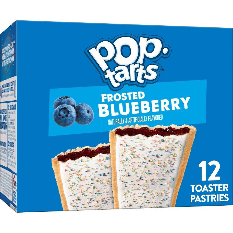 slide 1 of 10, Pop-Tarts Frosted Blueberry Pastries - 12ct / 20.3oz, 12 ct; 20.3 oz