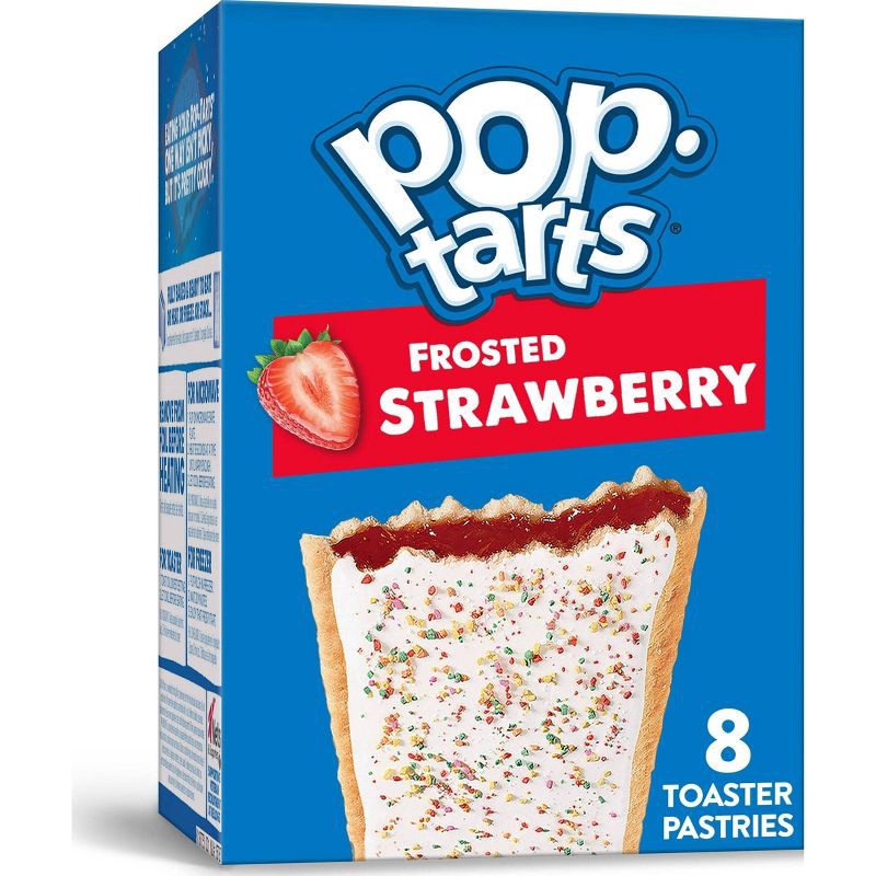 slide 1 of 12, Pop-Tarts Frosted Strawberry Pastries - 8ct/13.5oz, 8 ct; 13.5 oz