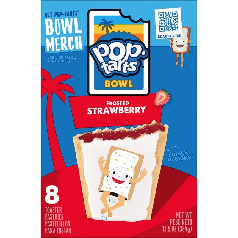 slide 11 of 12, Pop-Tarts Frosted Strawberry Pastries - 8ct/13.5oz, 8 ct; 13.5 oz