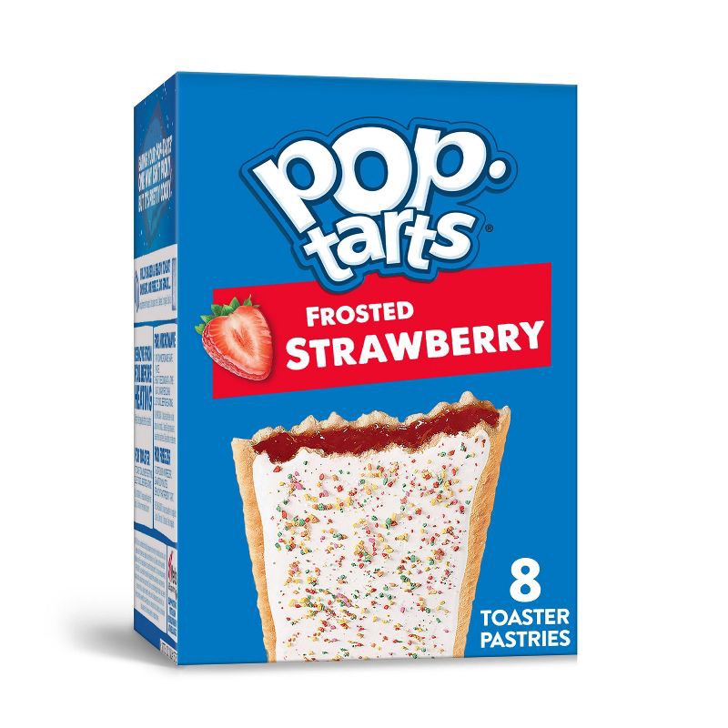 slide 1 of 9, Pop-Tarts Frosted Strawberry Pastries - 8ct/13.5oz, 8 ct; 13.5 oz