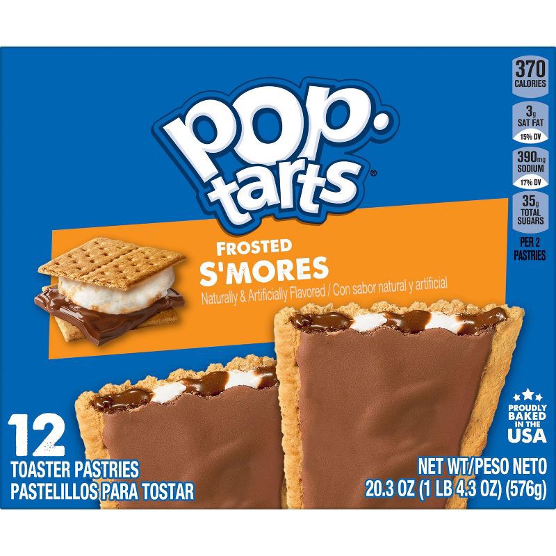 slide 4 of 8, Kellogg's Pop-Tarts Frosted S'mores Pastries - 12ct/20.31oz, 12 ct, 20.31 oz