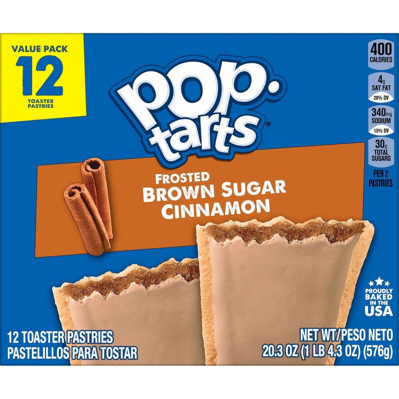 slide 10 of 11, Pop-Tarts Frosted Brown Sugar Cinnamon Pastries - 12ct/20.31oz, 12 ct, 20.31 oz