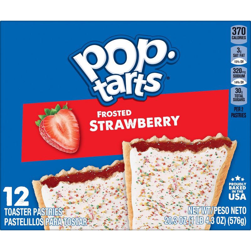 slide 5 of 8, Kellogg's Pop-Tarts Frosted Strawberry Pastries - 12ct/20.31oz, 12 ct, 20.31 oz