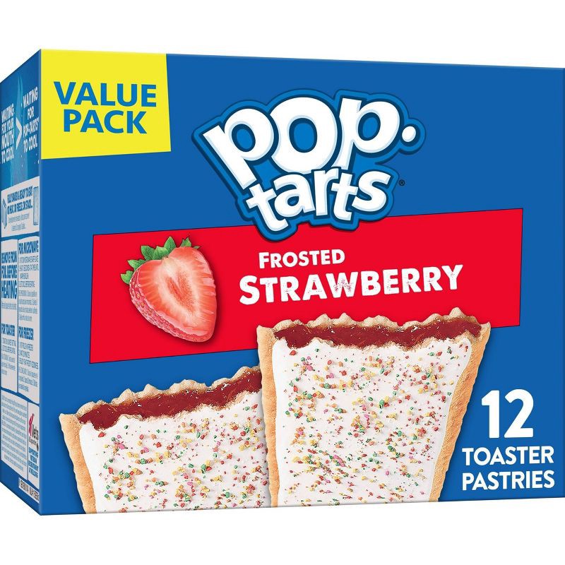 slide 1 of 10, Pop-Tarts Frosted Strawberry Pastries - 12ct/20.3oz, 12 ct; 20.3 oz