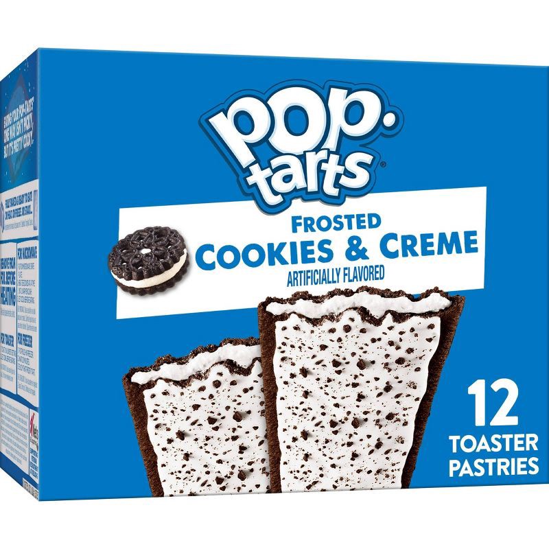 slide 1 of 9, Pop-Tarts Frosted Cookies & Crème Pastries - 12ct/20.3oz, 12 ct; 20.3 oz