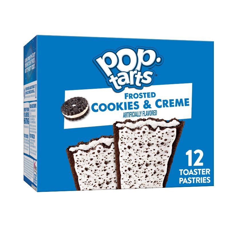 slide 1 of 8, Pop-Tarts Frosted Cookies & Crème Pastries - 12ct/20.3oz, 12 ct; 20.3 oz