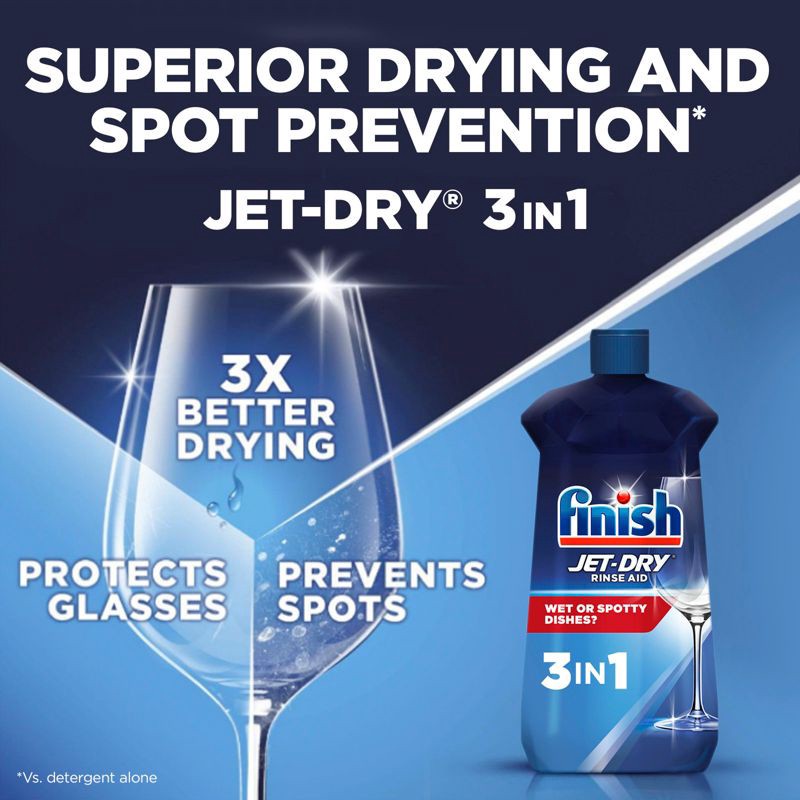 slide 9 of 9, Finish Jet-Dry Rinse Aid, Dishwasher Rinse & Drying Agent - 23 fl oz, 23 fl oz
