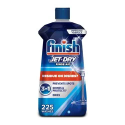 Finish Jet-Dry Rinse Aid, Dishwasher Rinse & Drying Agent - 23 fl oz: Unscented, Aluminum-Free, Liquid, Plastic Bottle