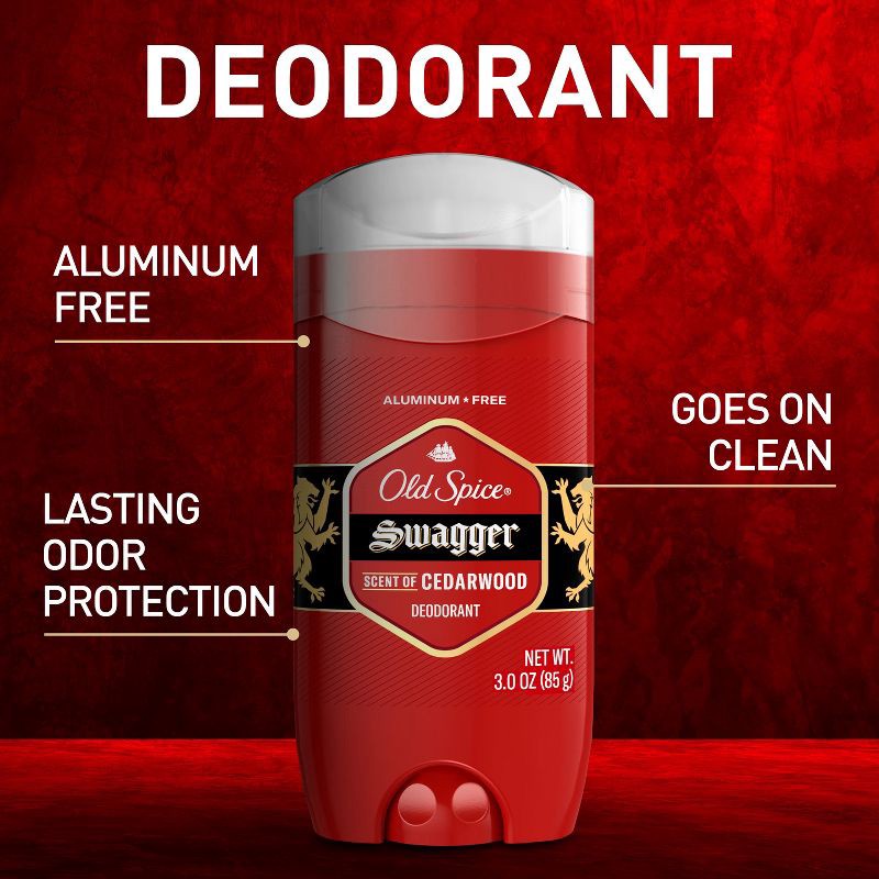 slide 3 of 10, Old Spice Red Collection Solid Deodorant for Men Swagger Scent - Aluminum-Free 2pk/3oz, 2 ct; 3 oz