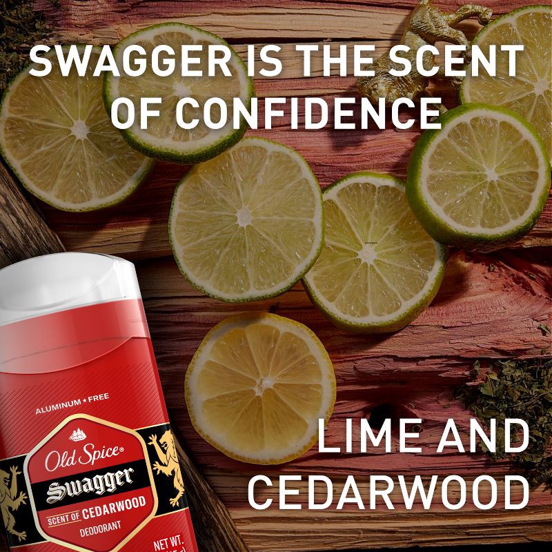 slide 5 of 7, Old Spice Red Collection Swagger Scent Deodorant for Men - 2 Pack - 3 oz., 2 ct; 3 oz