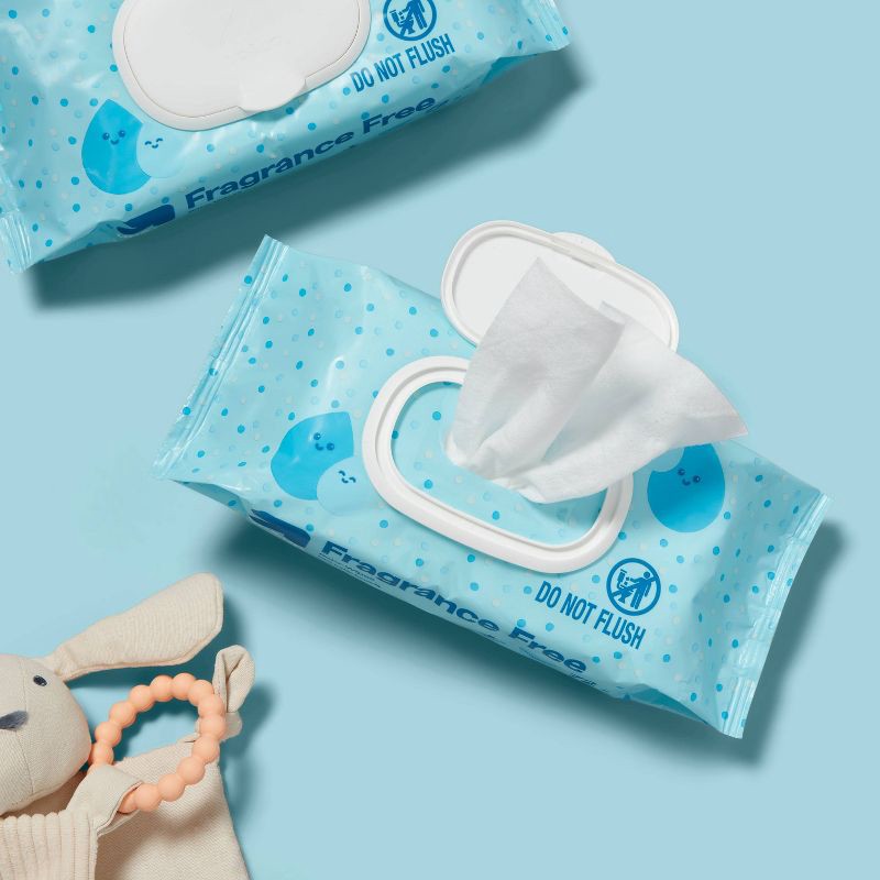 slide 2 of 7, Fragrance Free Baby Wipes Unscented 216ct - up&up™, 216 ct