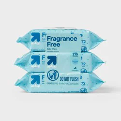 Fragrance Free Baby Wipes Unscented 216ct - up&up™