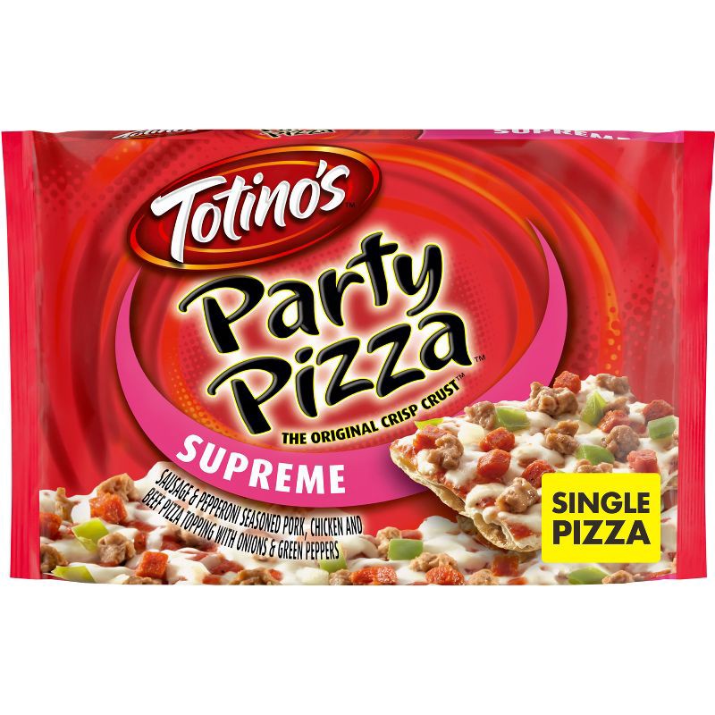 slide 1 of 11, Totino's Supreme Party Frozen Pizza - 10.9oz, 10.9 oz