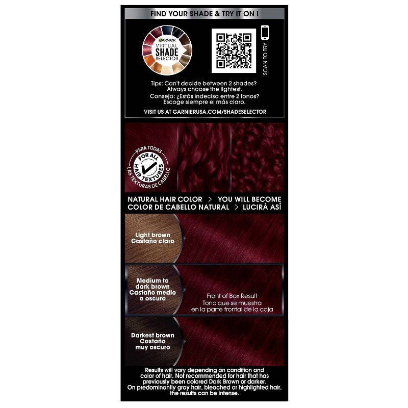 slide 2 of 9, Garnier Olia Brilliant Color - 4.62 Dark Garnet Red, 1 ct