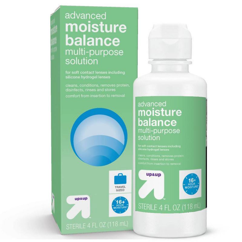 slide 5 of 8, Multipurpose Contact Lens Solution Comfort Formula - 4 fl oz - up&up™, 4 fl oz