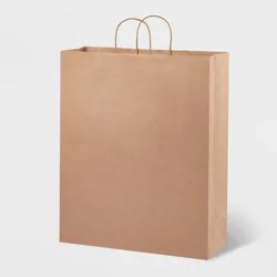 Xlarge Solid Natural Gift Bag Brown - Spritz™