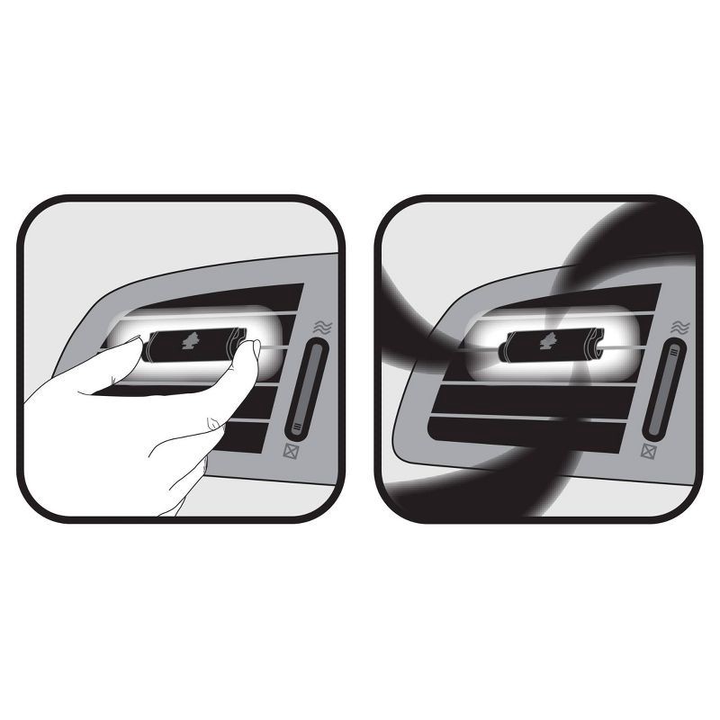 slide 5 of 5, Little Trees 4pk Vent Wrap Black Ice Air Fresheners: Car Freshener Vent Clips, Disposable, Scented, Non-Powered, 4 ct