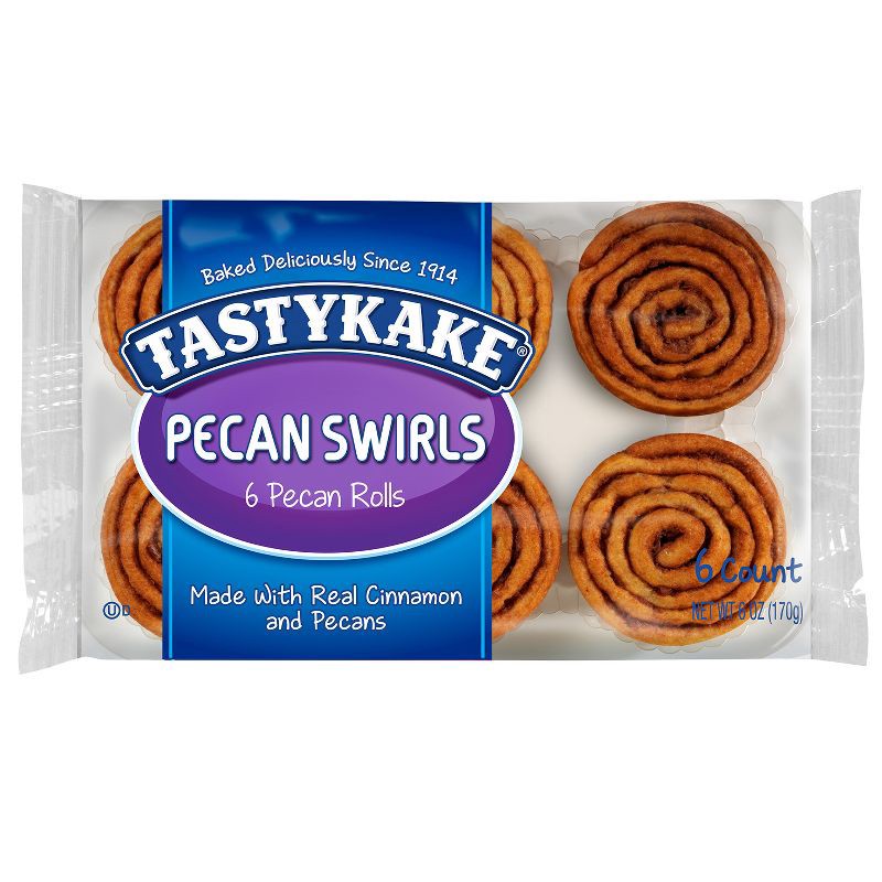 slide 2 of 16, Tastykake Pecan Swirls - 6oz/6ct, 6 ct; 6 oz