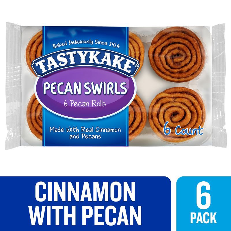 slide 10 of 16, Tastykake Pecan Swirls - 6oz/6ct, 6 ct; 6 oz