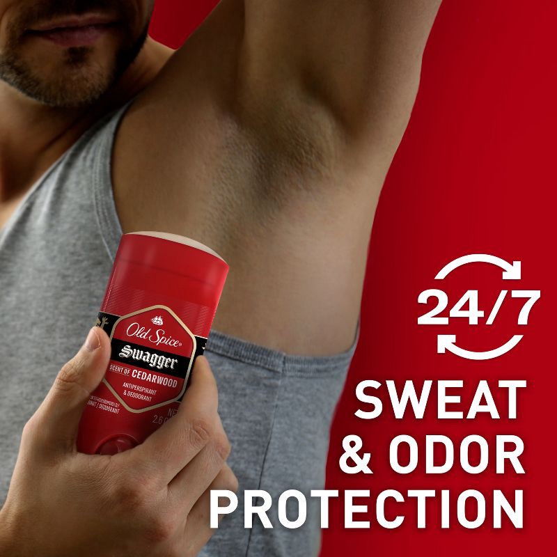 slide 3 of 10, Old Spice Red Collection Swagger Invisible Solid Antiperspirant & Deodorant for Men - 2.6oz/2pk, 2 ct; 2.6 oz