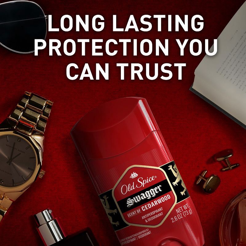 slide 6 of 10, Old Spice Red Collection Swagger Invisible Solid Antiperspirant & Deodorant for Men - 2.6oz/2pk, 2 ct; 2.6 oz