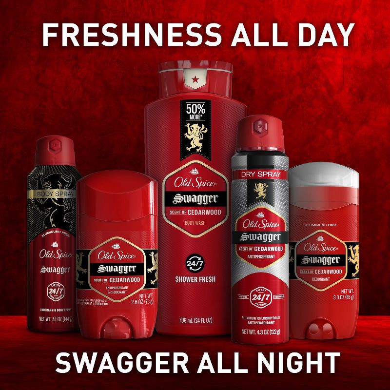 slide 7 of 10, Old Spice Red Collection Swagger Invisible Solid Antiperspirant & Deodorant for Men - 2.6oz/2pk, 2 ct; 2.6 oz