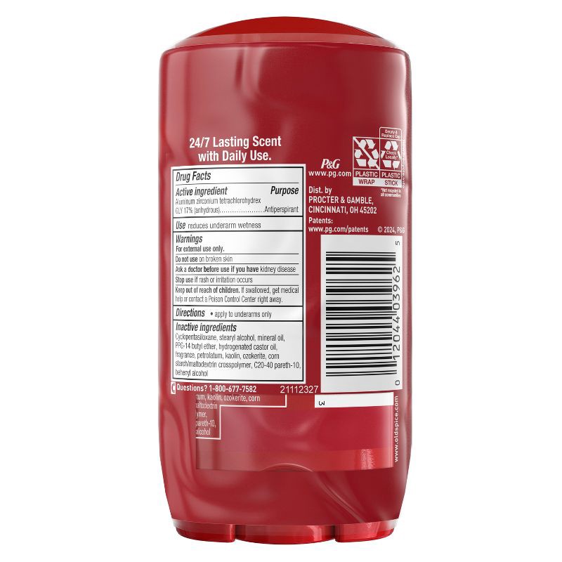 slide 10 of 10, Old Spice Red Collection Swagger Invisible Solid Antiperspirant & Deodorant for Men - 2.6oz/2pk, 2 ct; 2.6 oz